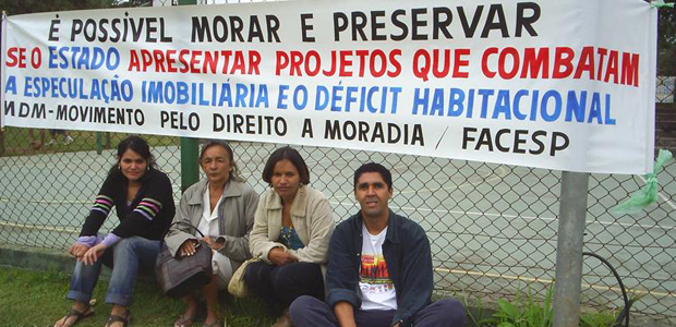 Moradores da represa Guarapiranga dão um abraço simbólico, SP1